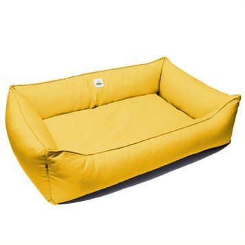 Лежанка для собак PETBED Банни 2XL 100х70см h-22см оксфорд желтый 11257691 фото