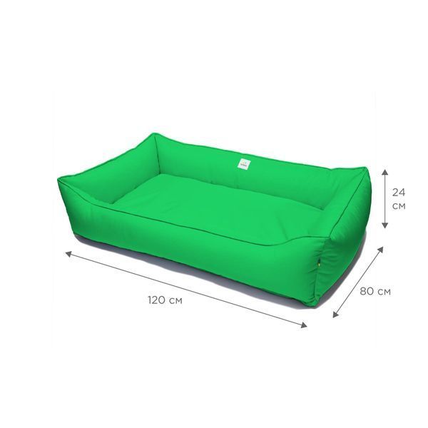 Лежанка для собак PETBED Банни 3XL 120х80см h-24см оксфорд зеленый 11257700 фото