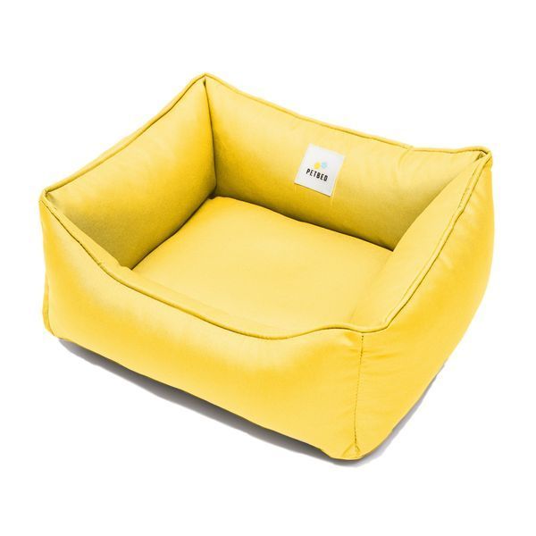 Лежанка для собак PETBED Банни XS 50х45см h-15см оксфорд желтый 11257636 фото