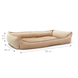 Лежак для собак PETBED Комфорт 3XL 120x80см h-27см велюр бежевий 11250163 фото 2