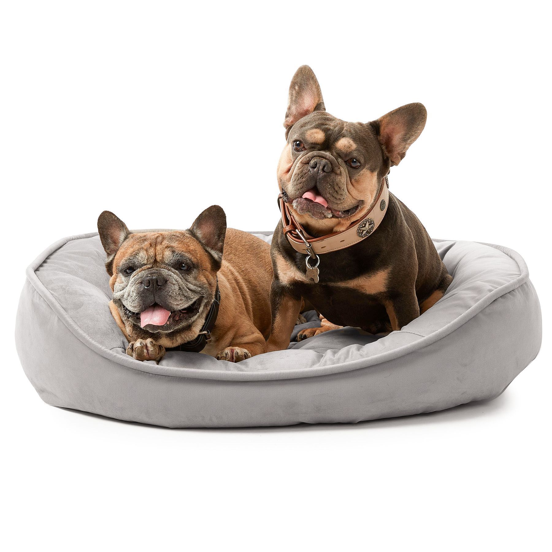 犬　LENOX レノックス　TENDER DEVOTION Лежак для собак PETBED Пончик L 100x80см h-21см велюр сірий купити