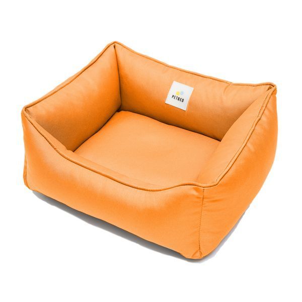 Лежанка для котов PETBED Банни XS 50х45см h-15см оксфорд оранжевый 112576379 фото