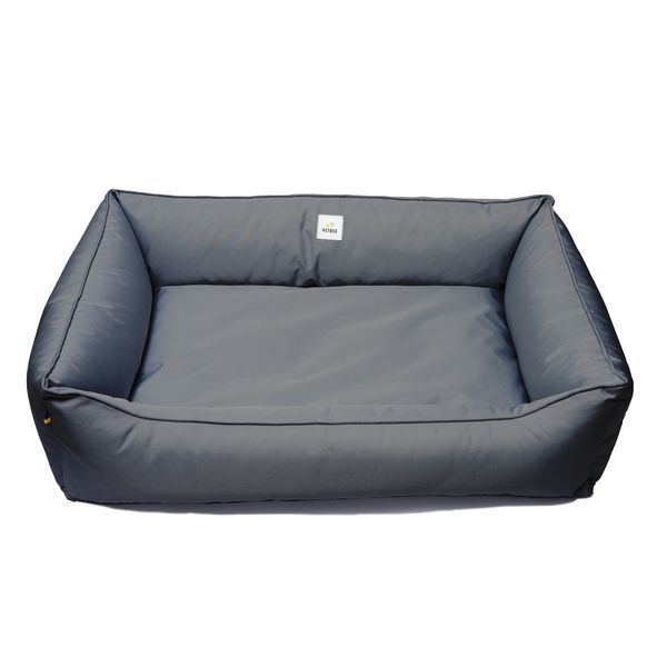 Лежанка для собак PETBED Банни 2XL 100х70см h-22см оксфорд темно-серый 11257688 фото