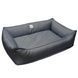 Лежанка для собак PETBED Банни 2XL 100х70см h-22см оксфорд темно-серый 11257688 фото 1